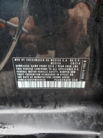 2015 VOLKSWAGEN GOLF TDI 3VW2A7AU5FM036026