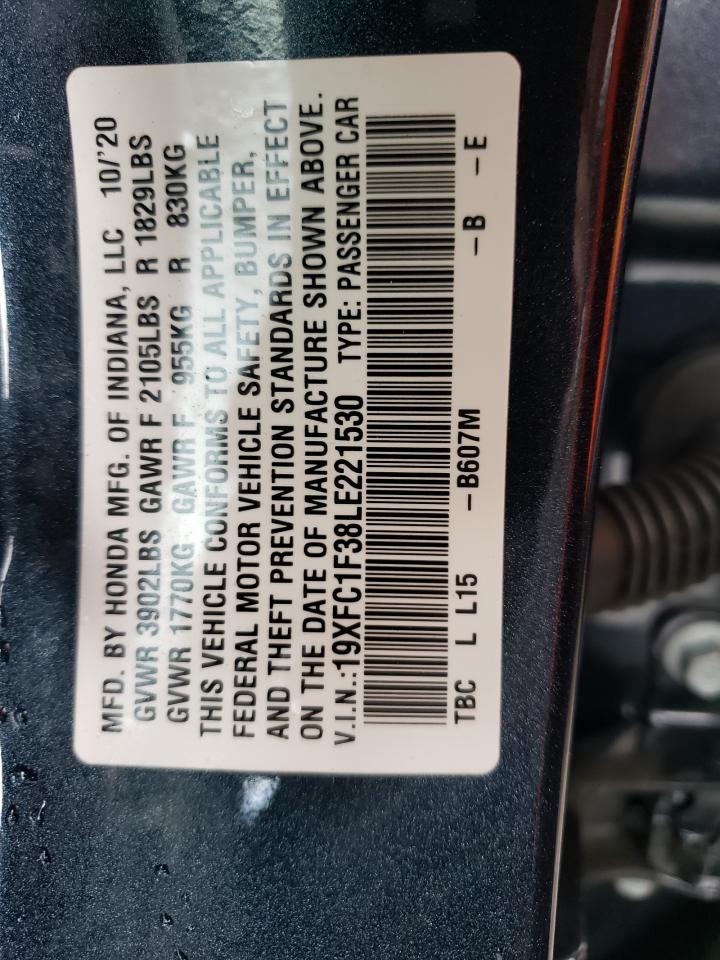 19XFC1F38LE221530 HONDA CIVIC 2020