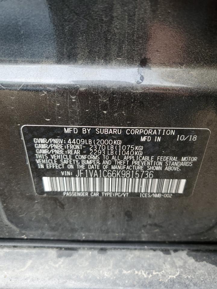 JF1VA1C66K9815736 SUBARU WRX 2019