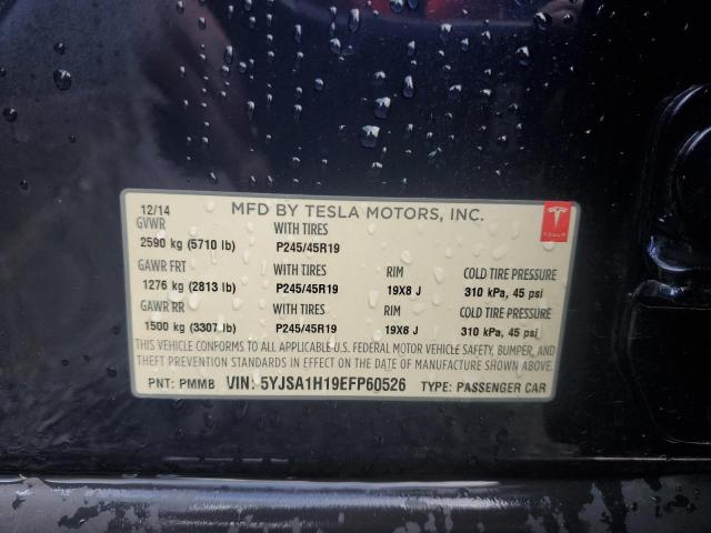 5YJSA1H19EFP60526 | 2014 TESLA MODEL S