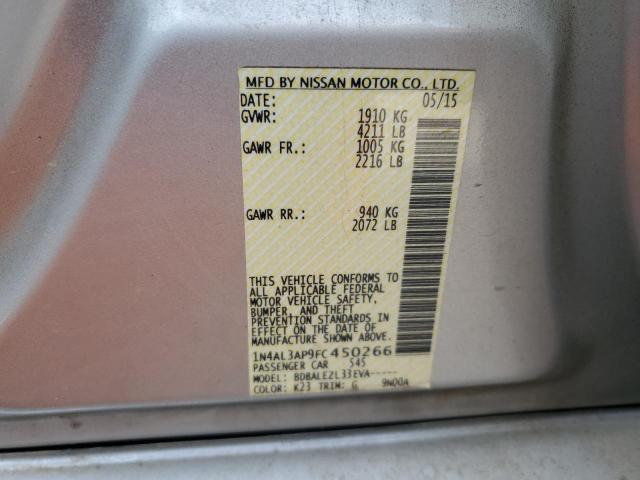 2015 NISSAN ALTIMA 2.5 - 1N4AL3AP9FC450266