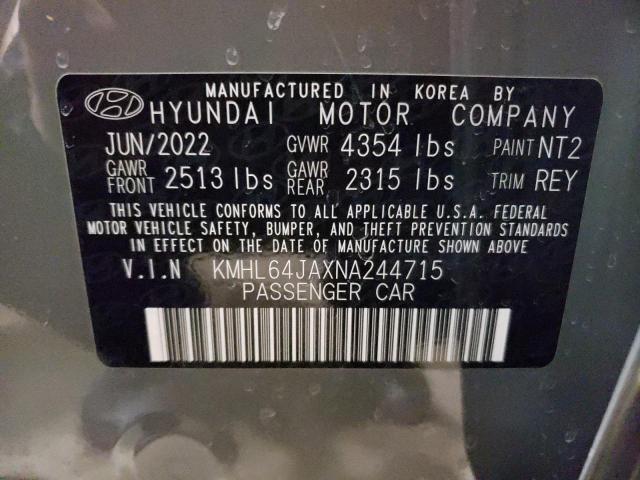 2022 HYUNDAI SONATA SEL - KMHL64JAXNA244715