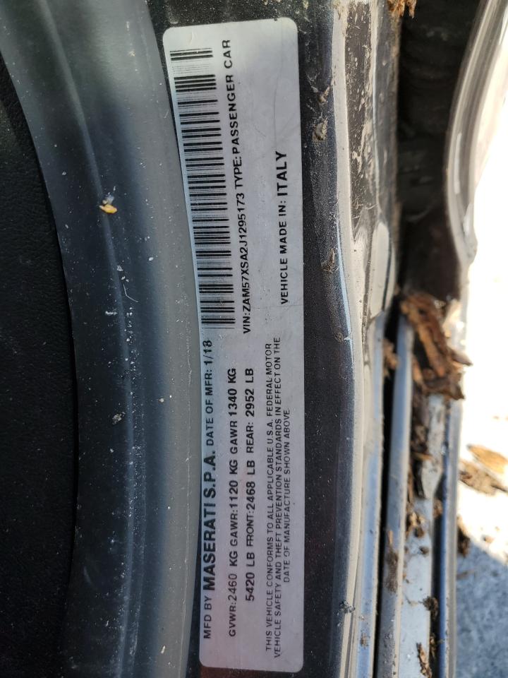 zam57xsa2j1295173 ZAM57XSA2J1295173 2018 Maserati Ghibli
