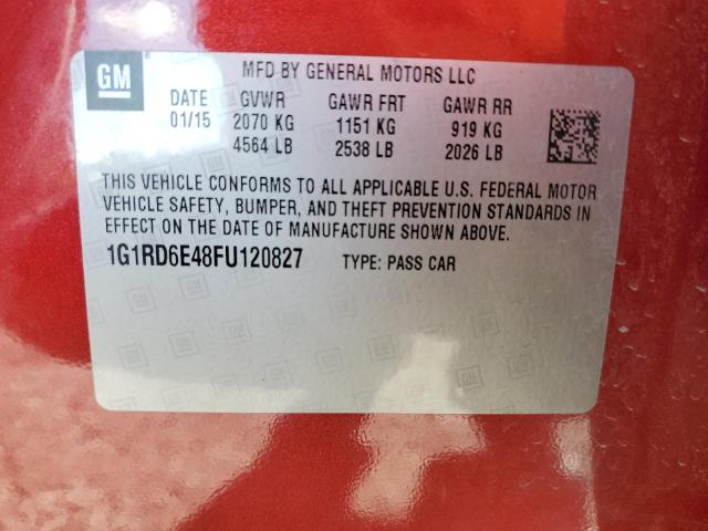 VIN 1G1RD6E48FU120827 2015 Chevrolet Volt no.12