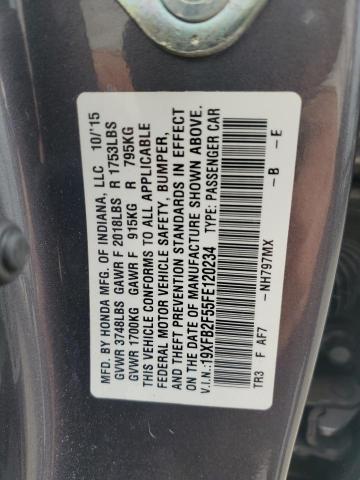 2015 HONDA CIVIC LX - 19XFB2F55FE120234