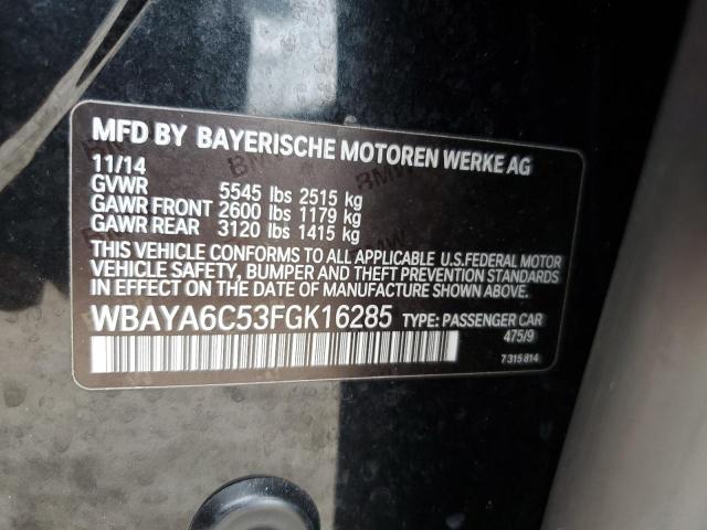 2015 BMW 740 I WBAYA6C53FGK16285
