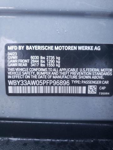  BMW I4 M50 2023 Серый