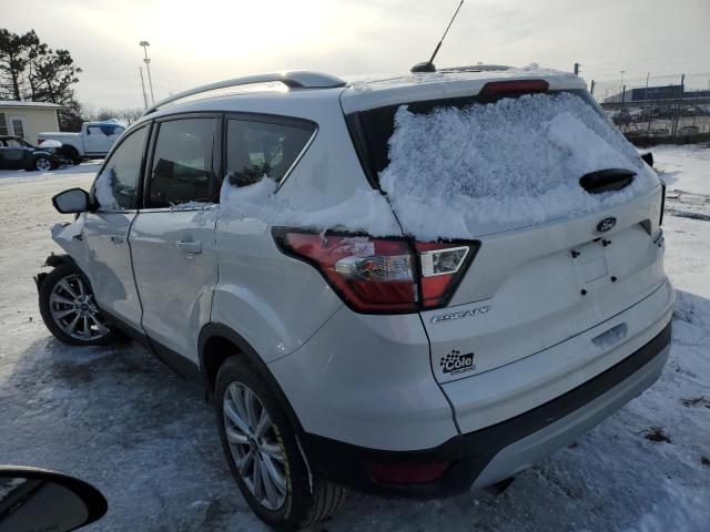 Vin: 1fmcu9jd9hud65820, lot: 38372554, ford escape titanium 20172