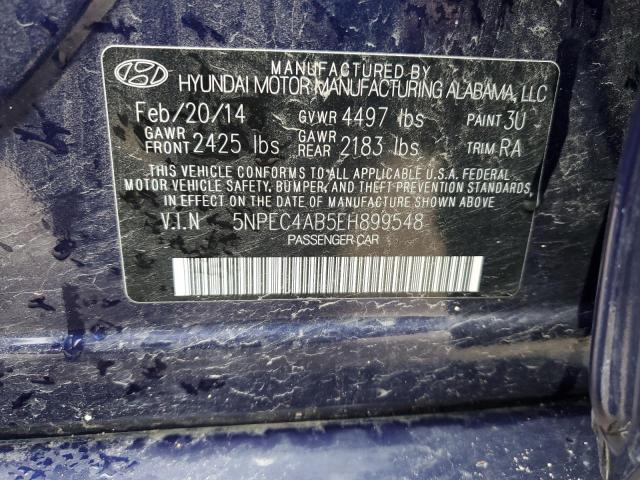 5NPEC4AB5EH899548 | 2014 HYUNDAI SONATA SE