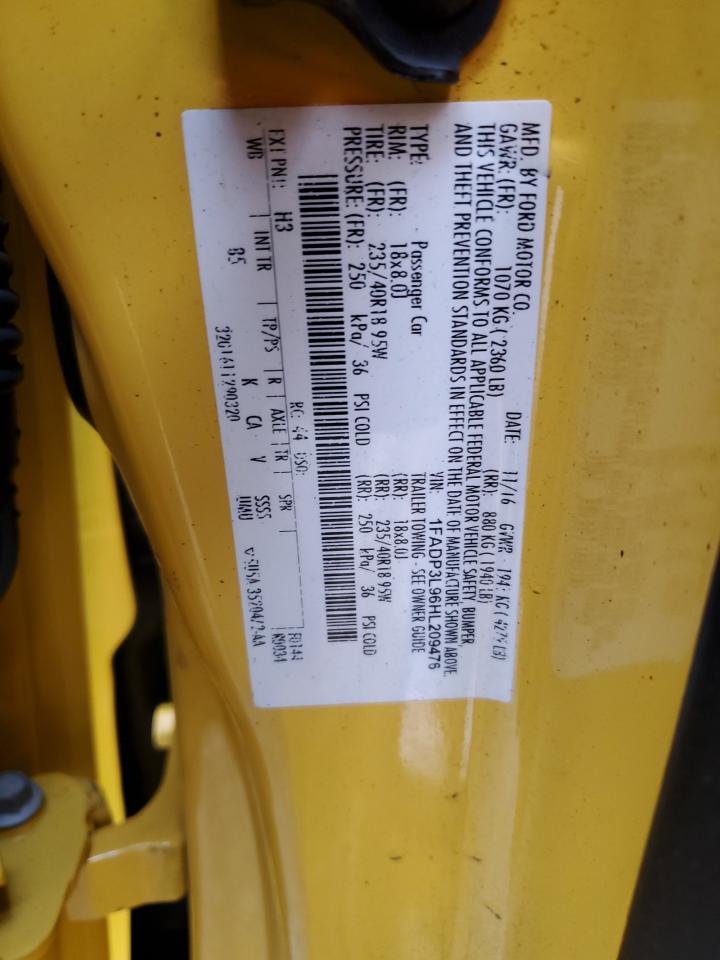 1FADP3L96HL209476 FORD FOCUS 2017