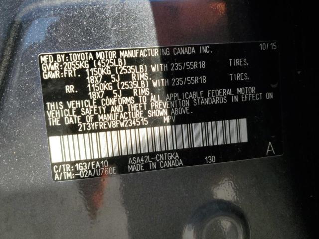 2015 TOYOTA RAV4 LIMIT 2T3YFREV8FW234515