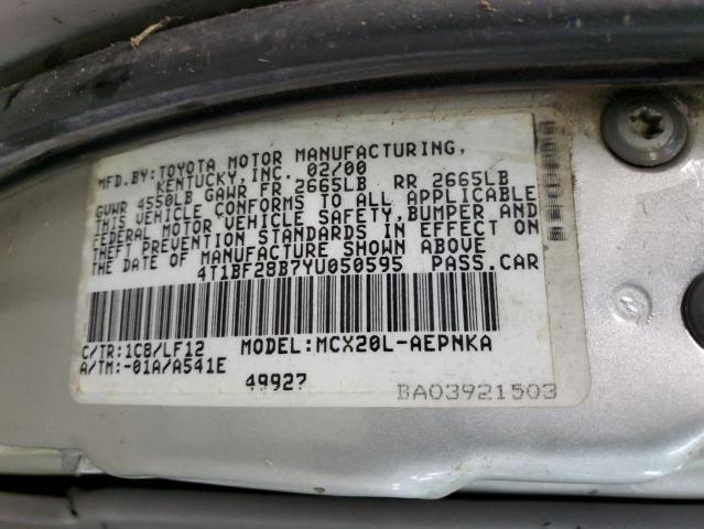 4T1BF28B7YU050595 | 2000 Toyota avalon xl