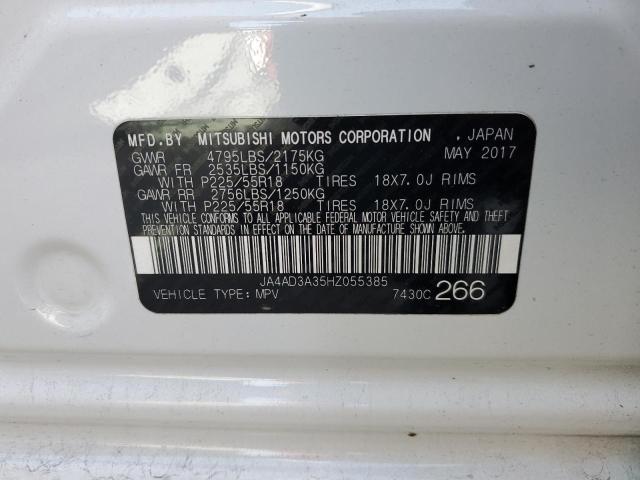 JA4AD3A35HZ055385 | 2017 MITSUBISHI OUTLANDER