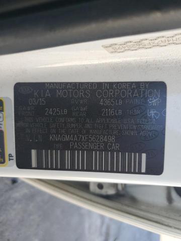 KNAGM4A7XF5628498 KIA Optima Lx