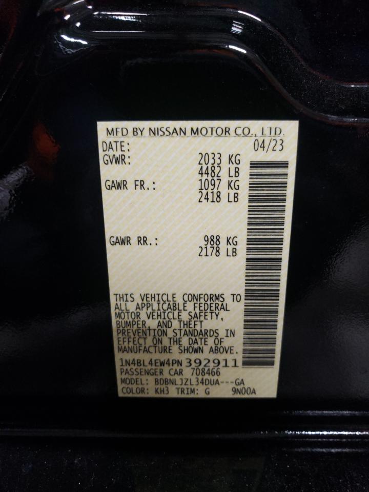 1N4BL4EW4PN392911 NISSAN ALTIMA 2023