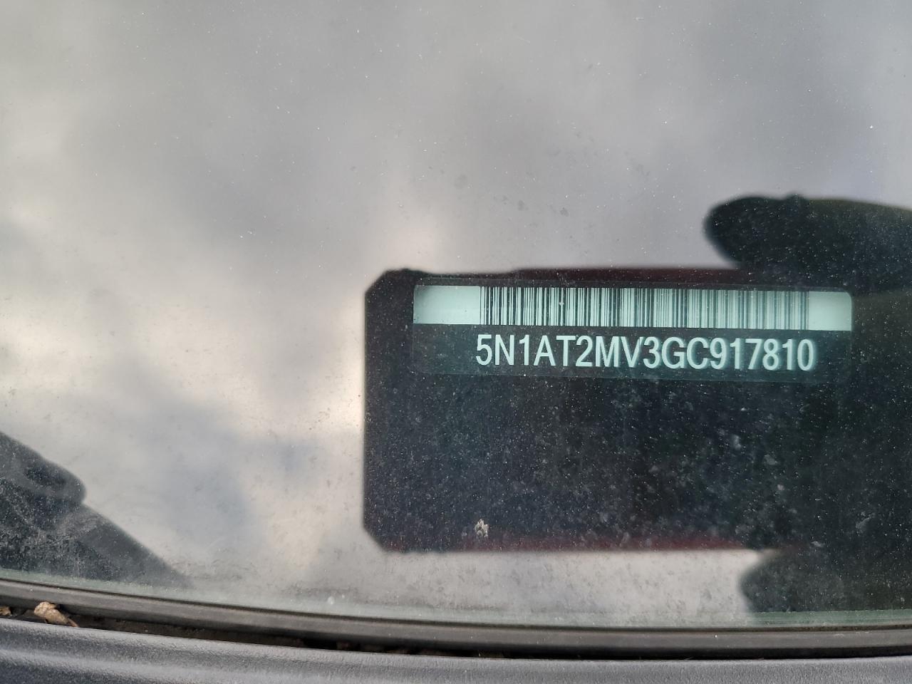 5N1AT2MV3GC917810 NISSAN ROGUE 2016