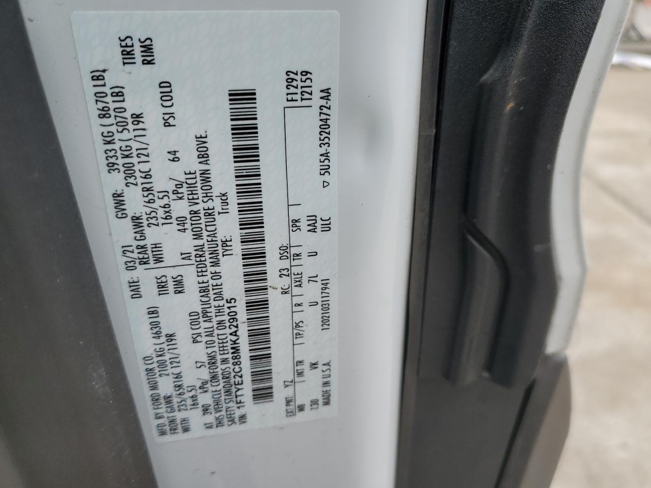 1FTYE2C88MKA29015 FORD TRANSIT 2021