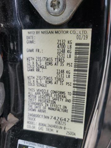 2019 NISSAN FRONTIER S 1N6BD0CT3KN742642