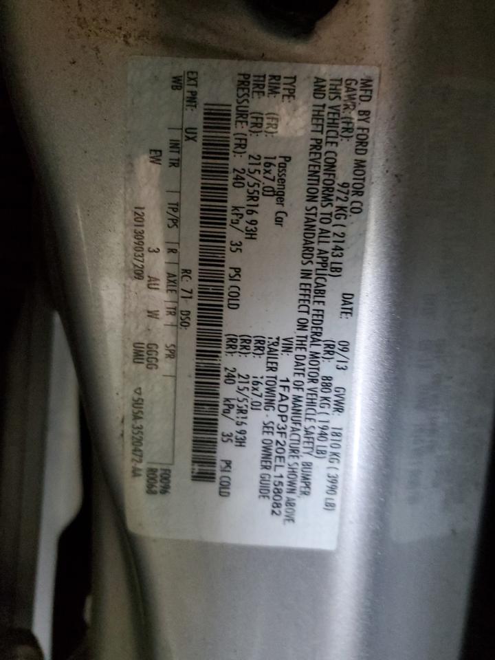 1FADP3F20EL158082 2014 Ford Focus Se