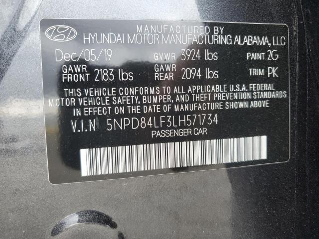 5NPD84LF3LH571734 | 2020 HYUNDAI ELANTRA SE