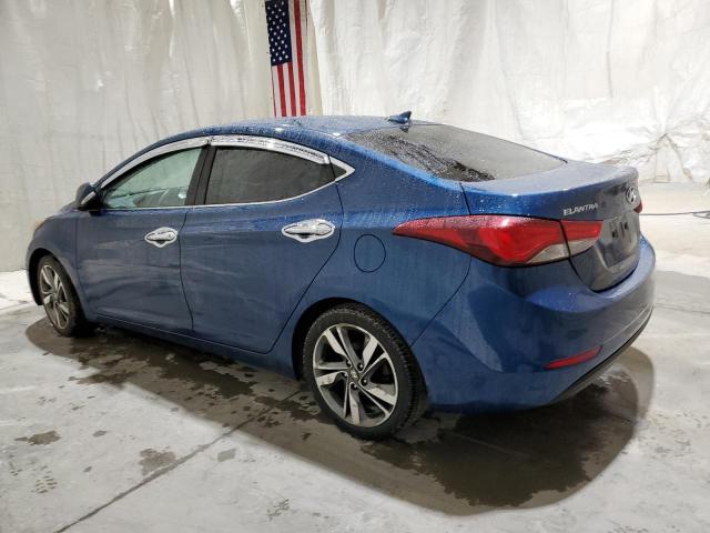 HYUNDAI ELANTRA SE 2014 blue sedan 4d gas KMHDH4AE9EU159364 photo #3