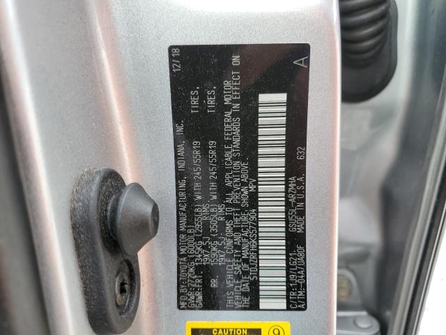 VIN 5TDJZRFH6KS577904 2019 Toyota Highlander, SE no.14