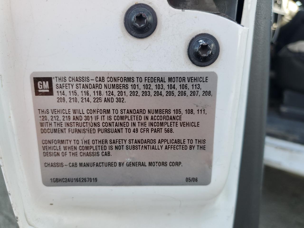 1GBHC24U16E267019 2006 Chevrolet Silverado C2500 Heavy Duty