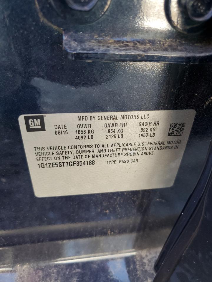 1G1ZE5ST7GF354188 CHEVROLET MALIBU 2016