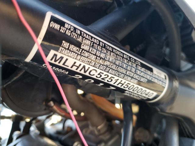 2017 HONDA CB300 FA - MLHNC5251H5000040