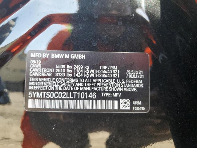 2020 BMW X3 M COMPE - 5YMTS0C02LLT10146