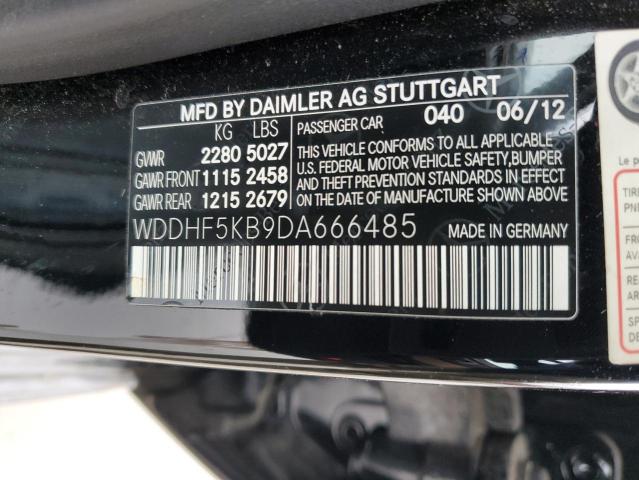 VIN WDDHF5KB9DA666485 2013 Mercedes-Benz E-Class, 350 no.12