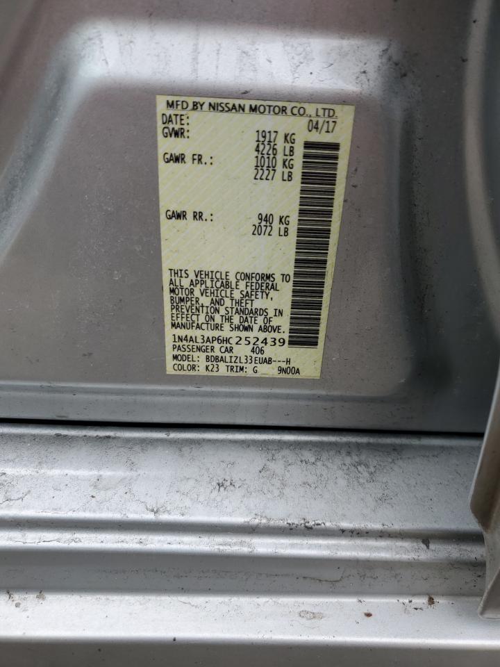 1N4AL3AP6HC252439 NISSAN ALTIMA 2017