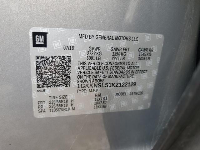 Lot #2471537003 2019 GMC ACADIA SLE salvage car