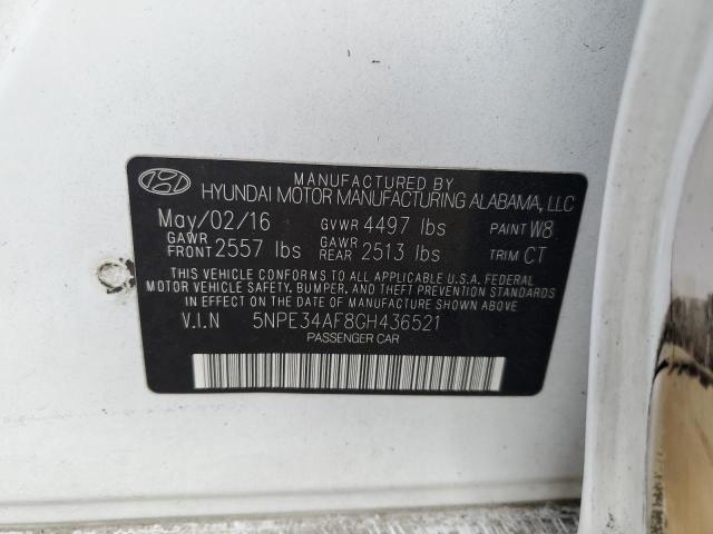 5NPE34AF8GH436521 | 2016 HYUNDAI SONATA SPO