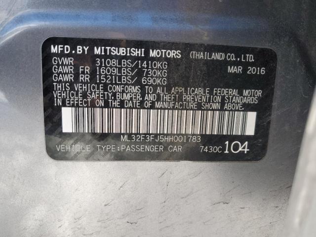 ML32F3FJ5HH001783 | 2017 MITSUBISHI MIRAGE G4