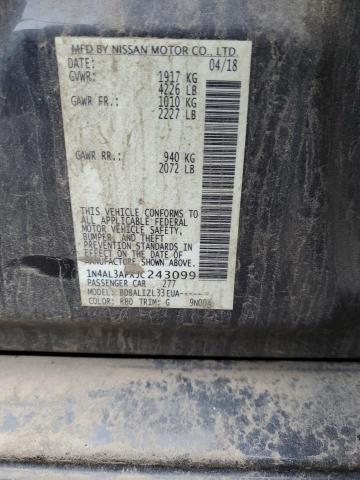 2018 NISSAN ALTIMA 2.5 1N4AL3APXJC243099