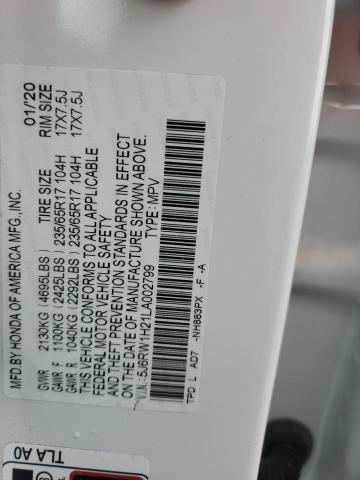 2020 HONDA CR-V LX - 5J6RW1H21LA002799