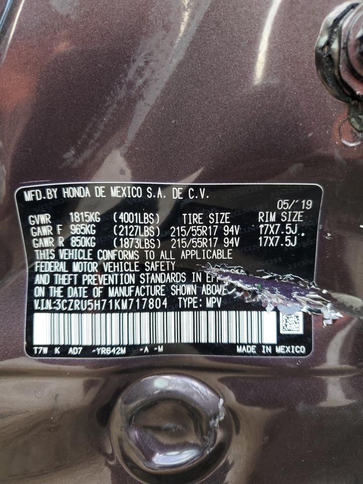 3CZRU5H71KM717804 HONDA HR-V 2019