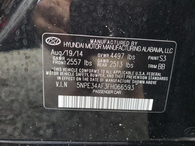 2015 Hyundai Sonata Spo 2.4L(VIN: 5NPE34AF3FH066593