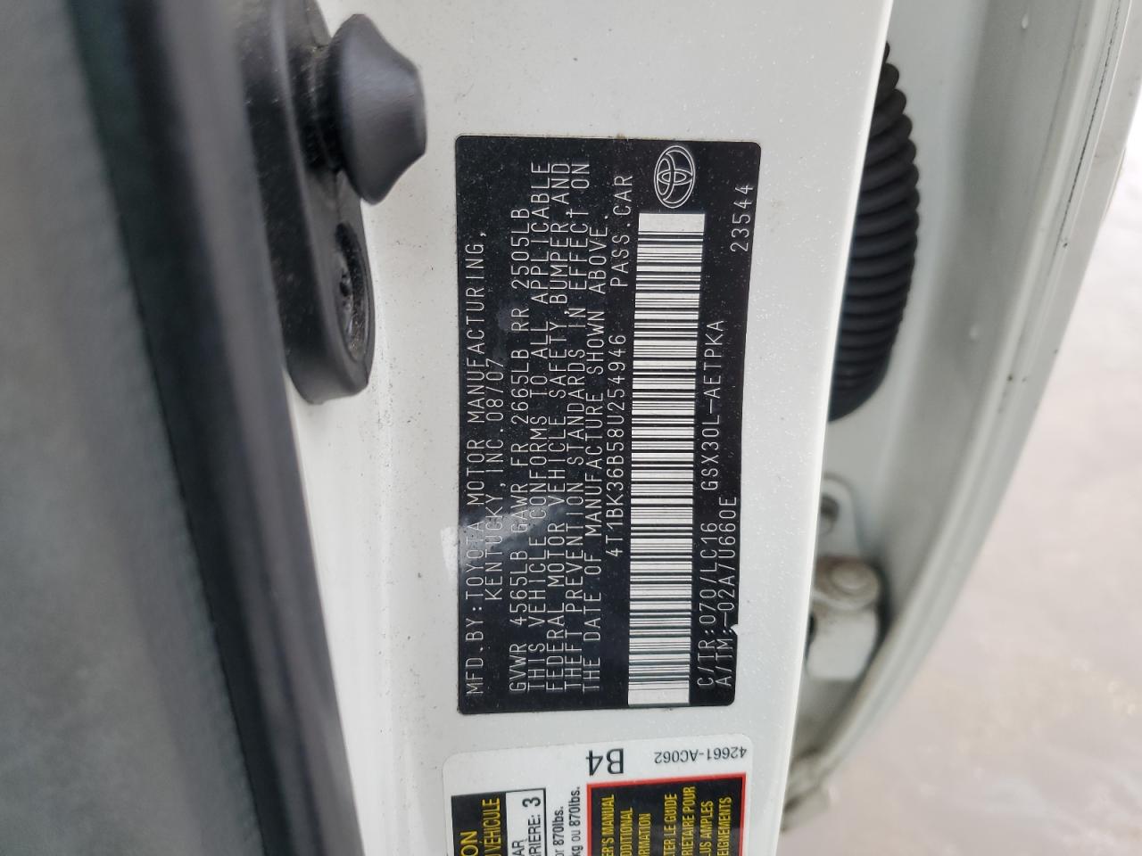 4T1BK36B58U254946 2008 Toyota Avalon Xl