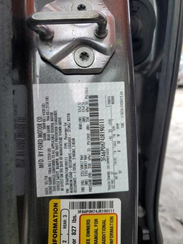 3FA6P0H74JR190111 2018 FORD FUSION - Image 12