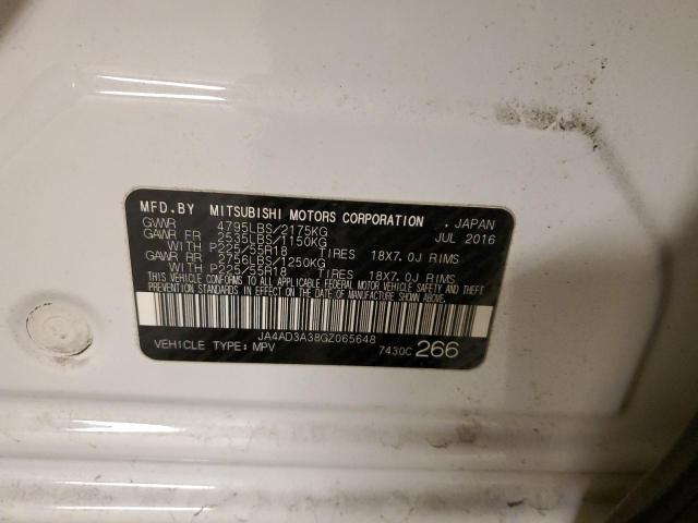 2016 MITSUBISHI OUTLANDER - JA4AD3A38GZ065648