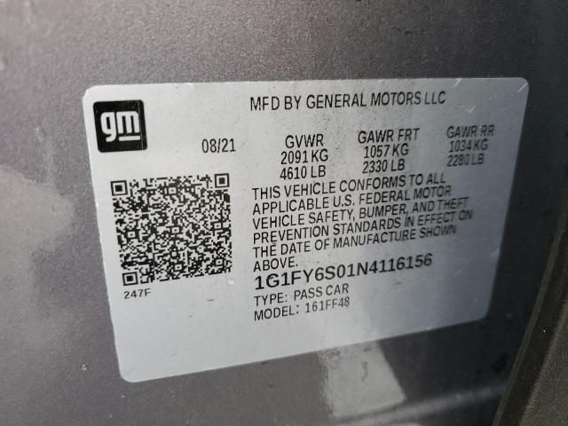 1G1FY6S01N4116156 | 2022 CHEVROLET BOLT EUV L