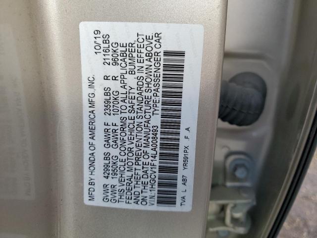 1HGCV1F14LA008493 | 2020 HONDA ACCORD LX