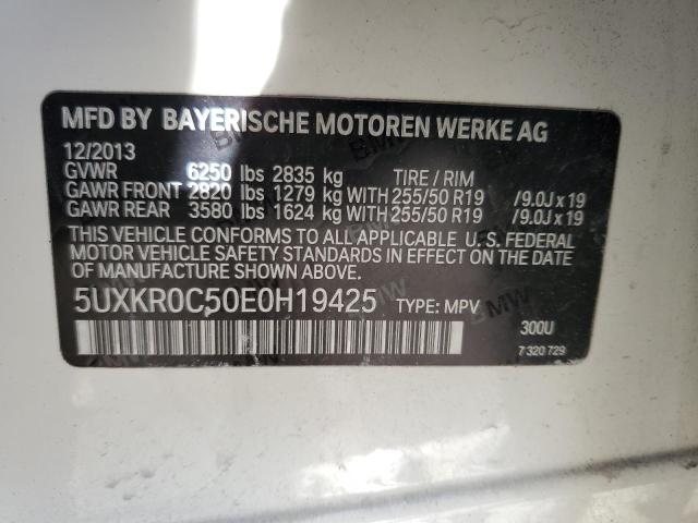 VIN 5UXKR0C50E0H19425 2014 BMW X5, Xdrive35I no.13