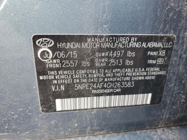 5NPE24AF4GH263583 | 2016 Hyundai sonata se