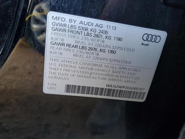 VIN WA1LFAFP2EA066387 2014 Audi Q5, Premium Plus no.13