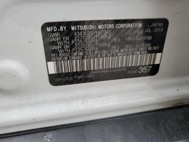 2018 MITSUBISHI OUTLANDER JA4AP3AW9JU024094