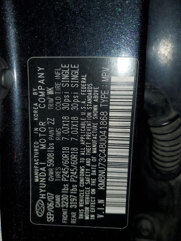 KM8NU73C48U041868 2008 Hyundai Veracruz Gls