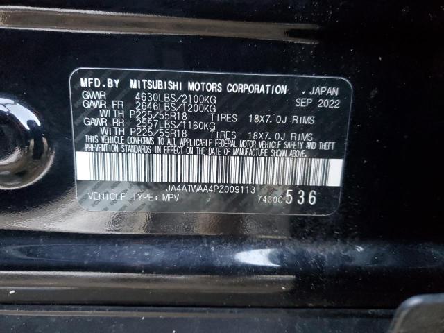 2023 Mitsubishi Eclipse Cross Se VIN: JA4ATWAA4PZ009113 Lot: 39182364